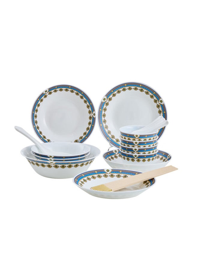 Corelle New Corning White Jade Glass Dinnerware Set Aegean 20-piece Set - Image 2