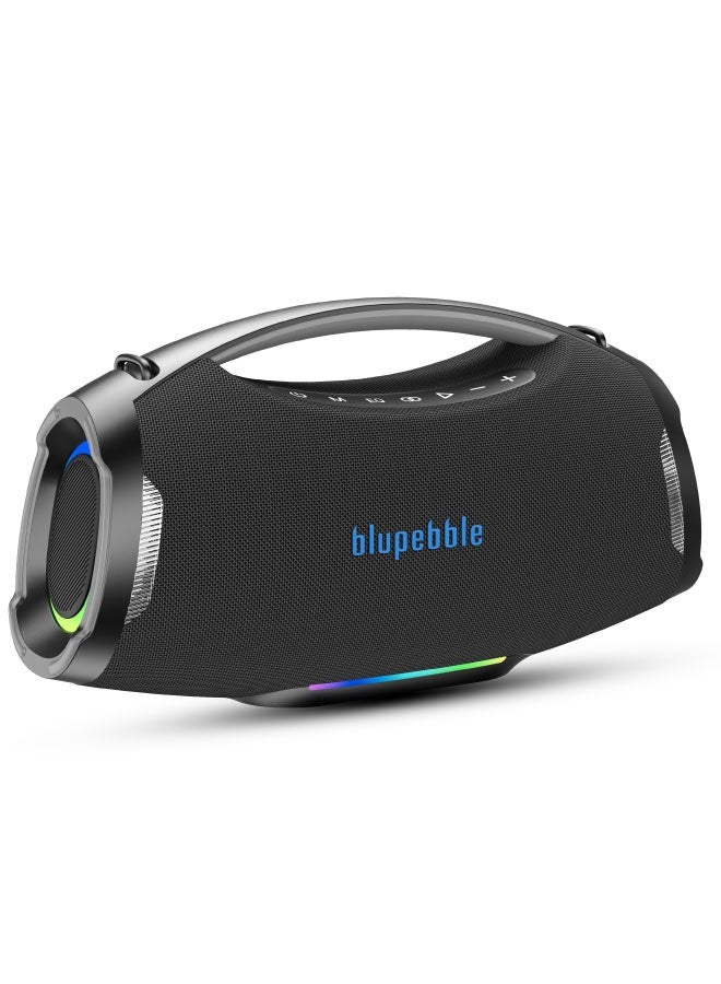 blupebble مكبر صوت بلوتوث محمول ThunderStorm 200W | صوت احترافي ضخم مع باس عميق | مقاوم للماء IPX5 | بطارية 12000mAh مع 6 ساعات تشغيل | اقتران مزدوج TWS | مكبر صوت للحفلات الخارجية اللاسلكية - Image 1