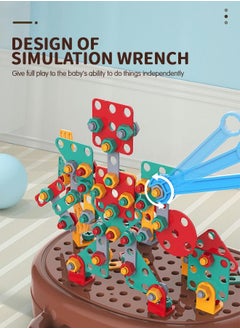 GROIC 329 PCS Educational Construction Toys with Electric Drill Building Creative Puzzle Kit 2D 3D Blocks Games Tool Kits Develop Fine Motor Skills  - Image 2