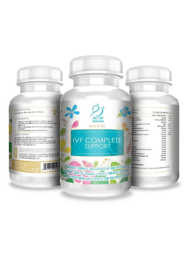 ACTIF IVF Complete Support with 15+ Advanced Factors for Egg Quality and Ovulation - Non-GMO, Fast-Acting, Made in USA, 90 Count - Image 4