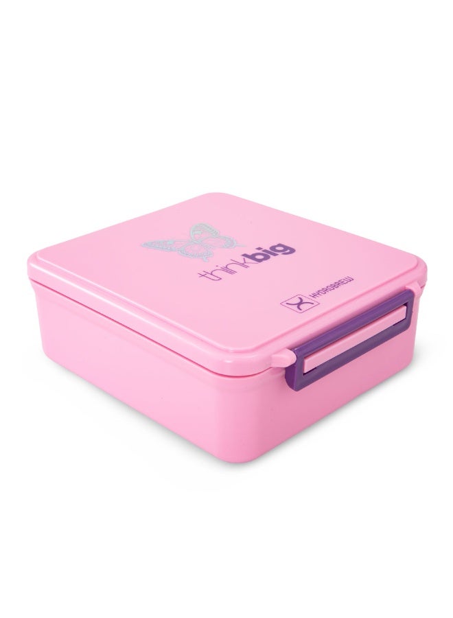 HYDROBREW Bento Lunch Box w/Steel Food Jar - ThinkBig Pink - Image 2