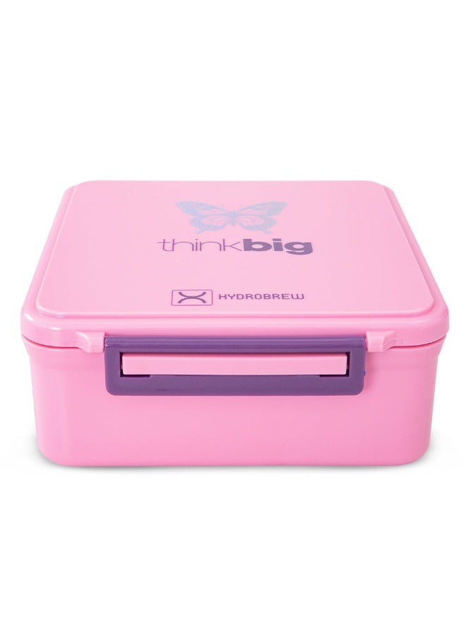 HYDROBREW Bento Lunch Box w/Steel Food Jar - ThinkBig Pink - Image 3