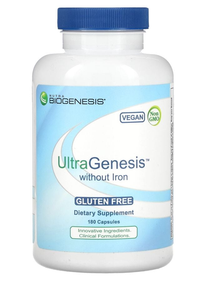 Nutra BioGenesis UltraGenesis without Iron 180 Capsules - Image 1