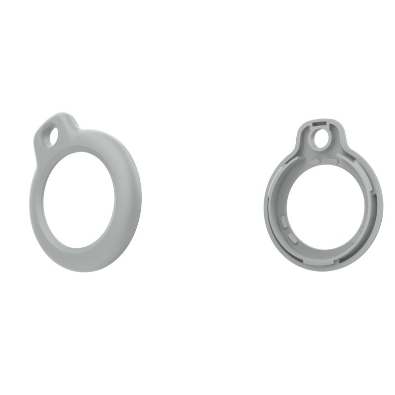 Gray Shockproof Protective Cover with Keychain for Trackers Backpacks Not Slip Grip - Image 2