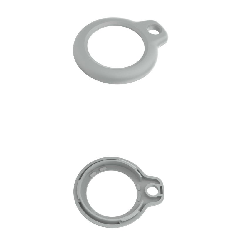 Gray Shockproof Protective Cover with Keychain for Trackers Backpacks Not Slip Grip - Image 4