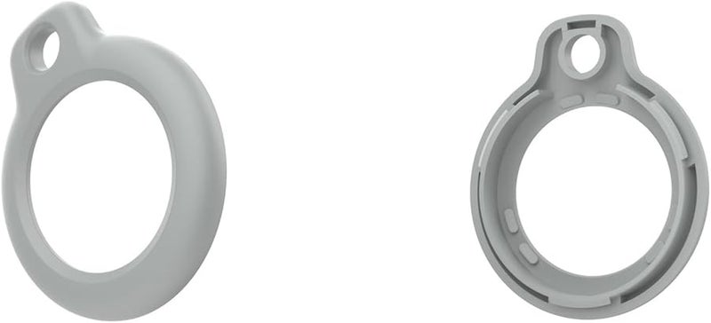 Gray Shockproof Protective Cover with Keychain for Trackers Backpacks Not Slip Grip - Image 1