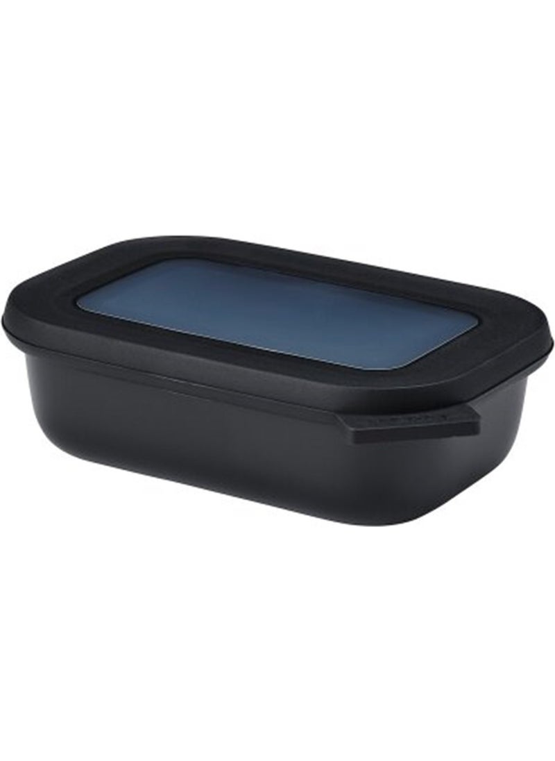 Mepal Multi Bowl Cirqula Rectangular Storage Container 500 Ml - Nordic black  - Image 1