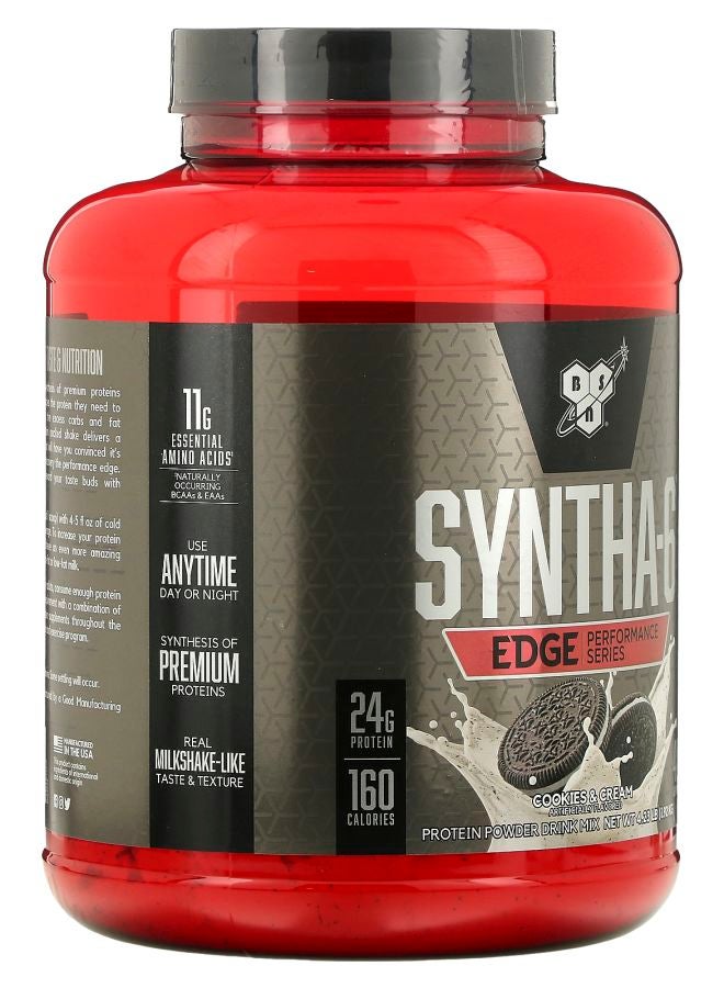 BSN Syntha-6 Edge® Protein Powder Drink Mix Cookies & Cream 4.23 lb (1.92 kg) - Image 2