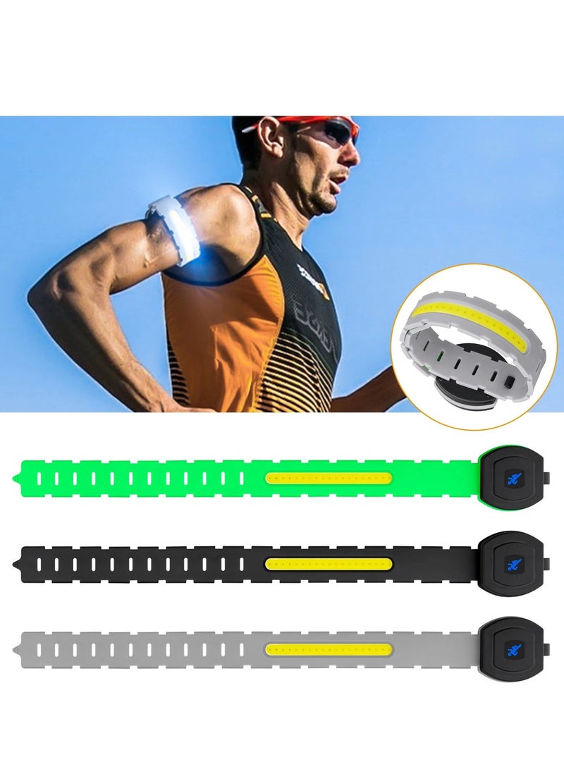 سمارتكس سوار ذراع LED عالي الوضوح وقابل لإعادة الشحن، مزود بإضاءة عاكسة للضوء، مثالي للعدائين، وملابس رياضية عاكسة، وحزام أمان ليلي مضيء عالي الوضوح للجري وركوب الدراجات والمشي الليلي مع الكلاب. - Image 1