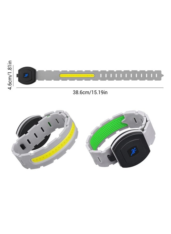 سمارتكس سوار ذراع LED عالي الوضوح وقابل لإعادة الشحن، مزود بإضاءة عاكسة للضوء، مثالي للعدائين، وملابس رياضية عاكسة، وحزام أمان ليلي مضيء عالي الوضوح للجري وركوب الدراجات والمشي الليلي مع الكلاب. - Image 3