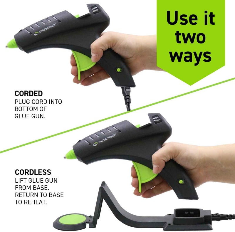 Surebonder Cordless Hot Glue Gun - High Temperature, Full Size, 60W with Heating Base - Image 5
