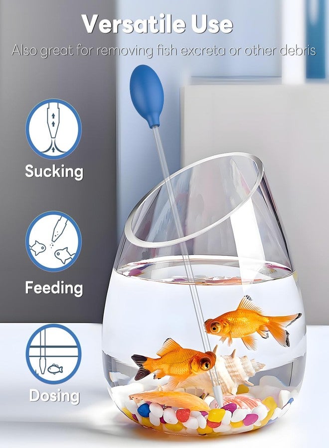 باوفلي مغذي مرجان حوض السمك Pawfly، أنبوب تغذية يدوي بطول 13.7 بوصة، منظف فضلات الأسماك، محقنة أكريليك طويلة للشعاب المرجانية والأسماك البحرية والروبيان والنباتات المائية - Image 2