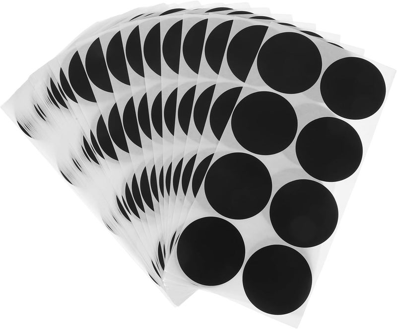 DOITOOL Black Circle Stickers 50mm 400pcs Small Round Writable Dot Labels Self-Adhesive Coding Stickers for Office Classroom Activity Organization - Image 1