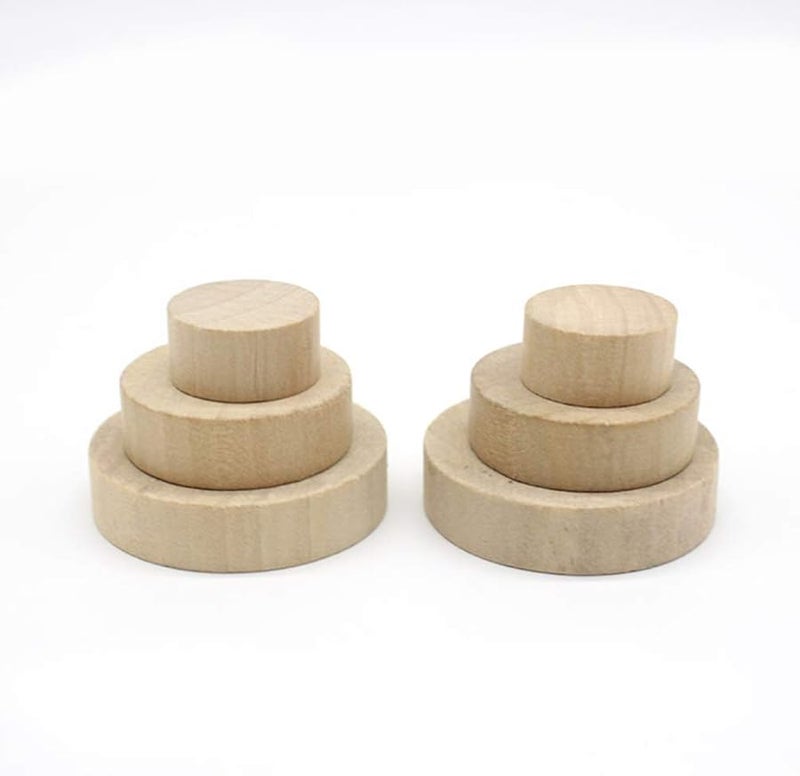 EXCEART 15 Pcs Mixed Size DIY Wooden Stamp Base Set for Scrapbooking Engraving Patterns - Image 5