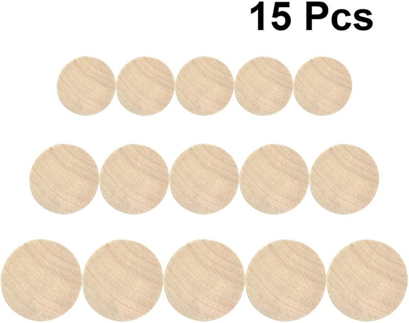 EXCEART 15 Pcs Mixed Size DIY Wooden Stamp Base Set for Scrapbooking Engraving Patterns - Image 3