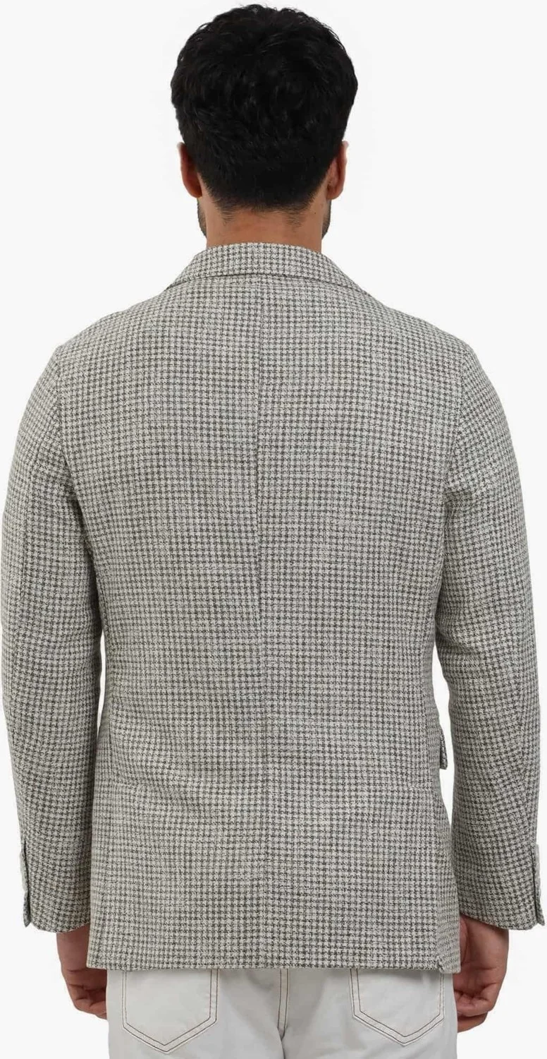 Dufy Green Men's Slim Fit Pitikare Patterned Pointed Collar Casual Jacket 104436