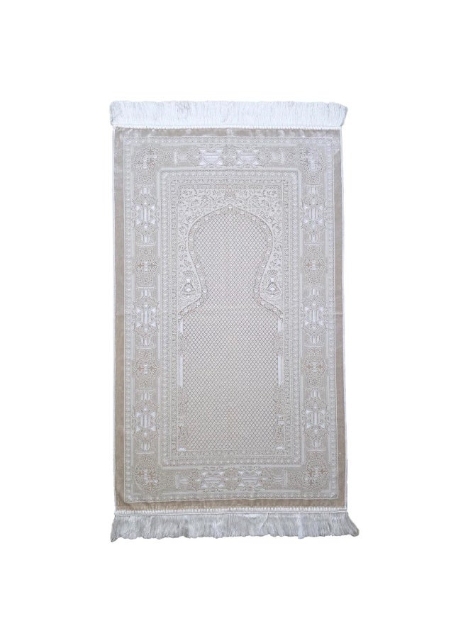 Museum Luxurious Soft Velvet Prayer Mat – Turkish Islamic Sajadah for Men & Women, Lightweight & Comfortable. - Image 1