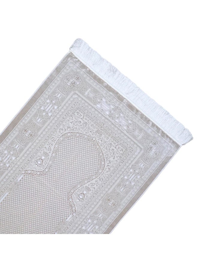 Museum Luxurious Soft Velvet Prayer Mat – Turkish Islamic Sajadah for Men & Women, Lightweight & Comfortable. - Image 2