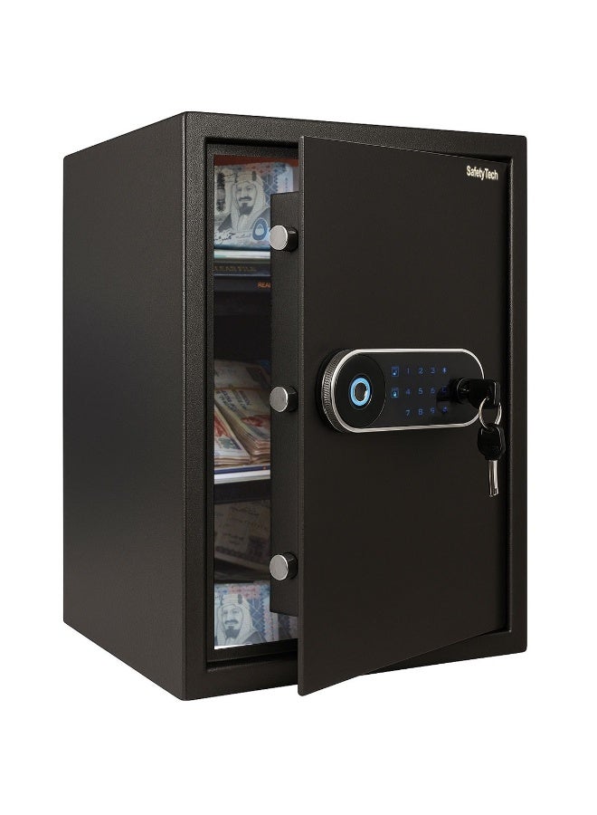 Safety Tech GN 50 EDJ – Elite Safe Fingerprint Safe: Smart security with fingerprint + powerful alarm. Brand: Safety Tech. Touchscreen display + advanced high-precision alarm. Supports 1-12 digit password. - Image 1