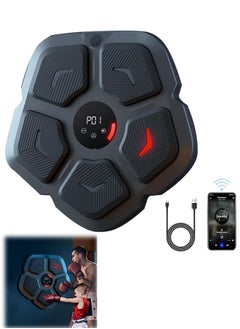 ZUKIMM 2024 New Smart Music Boxing Machine, Wall Mounted Bluetooth Music Boxing Trainer with 9 Training Modes, Boxing Target Music Workout Machine, Electronic Punching Machine for Home, Gym, Game, Gift  - Image 1