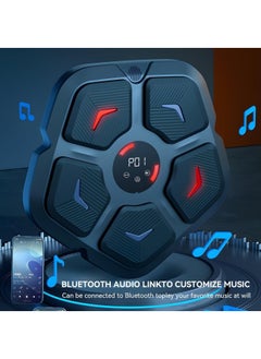 ZUKIMM 2024 New Smart Music Boxing Machine, Wall Mounted Bluetooth Music Boxing Trainer with 9 Training Modes, Boxing Target Music Workout Machine, Electronic Punching Machine for Home, Gym, Game, Gift  - Image 2