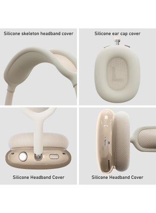 غطاء حافظة TPU لسماعات AirPods Max 2/1، غطاء وسادة الأذن/غطاء أكواب الأذن/غطاء عصابة الرأس لسماعات AirPods Max، ملحقات واقي جلد ناعم من السيليكون (ضوء النجوم) - view 4