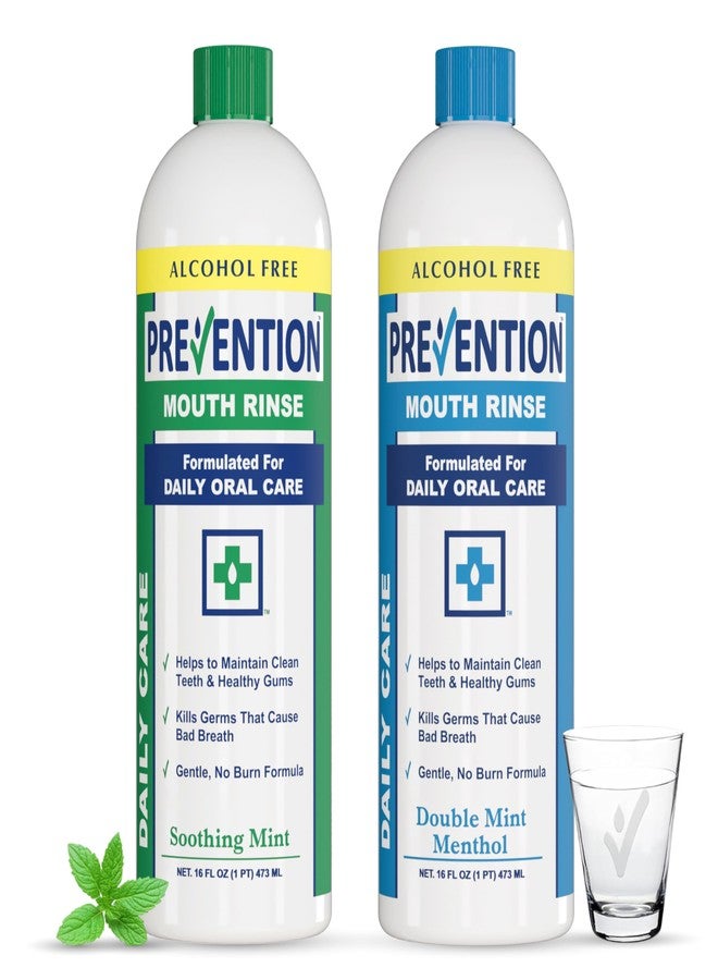 PHS Brands Prevention Daily Care Mouthwash, Hydrogen Peroxide Rinse 16 oz 2-Pack - Image 1