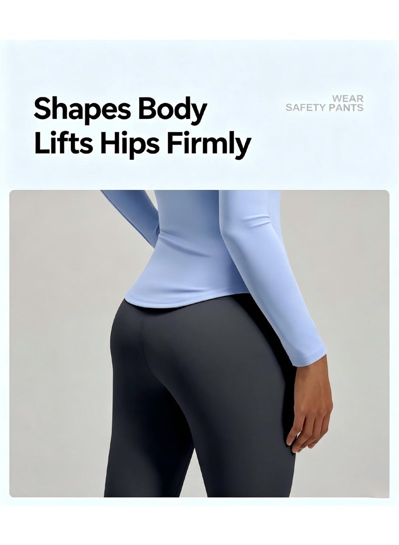 Buttery Soft 2 Piece Yoga Workout Set - Smooth Half Zip Stand Collar Top and High Elasticity Leggings Dynamic Athleisure Outfit - Image 4