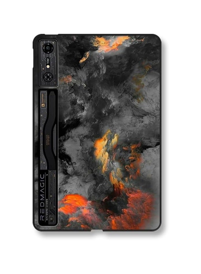 ZTE Nubia Red Magic Gamepad Pro 10.9-inch (2024) Case, Art Cloud Drop Proof Tablet Case, Durable Anti-friction Child Protective Cover