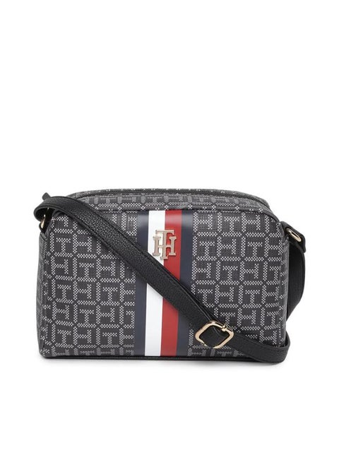 Tommy Hilfiger Monogram Zipper Closure Sling Bag\BAGD023