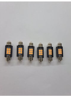 Erlight 39MM Sofit LED Bulb Orange 6 Leds, License Plate Luggage Ceiling Lighting 2 Pcs  - Image 4