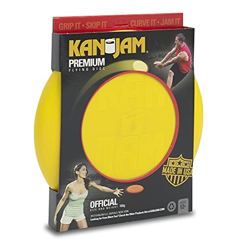Kan Jam Ultimate Disc Golf Frisbee - Official Size Disc Golf Disc with Light Up Frisbee Options for Outdoor Games, Yellow - Image 2