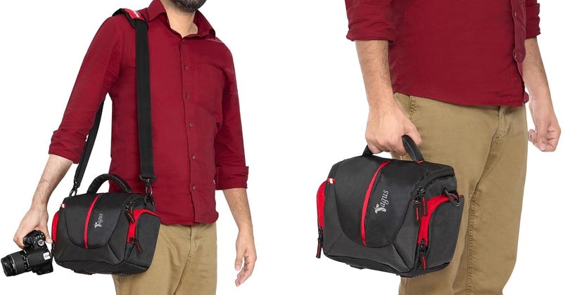 Tagus Water Resistant Camera Bag/Case Shoulder Strap Space for Photography Lens and Accessories Compatible for Nikon, Canon, Sony, Panasonic, Samsung & Other SLR/DSLR - Image 3