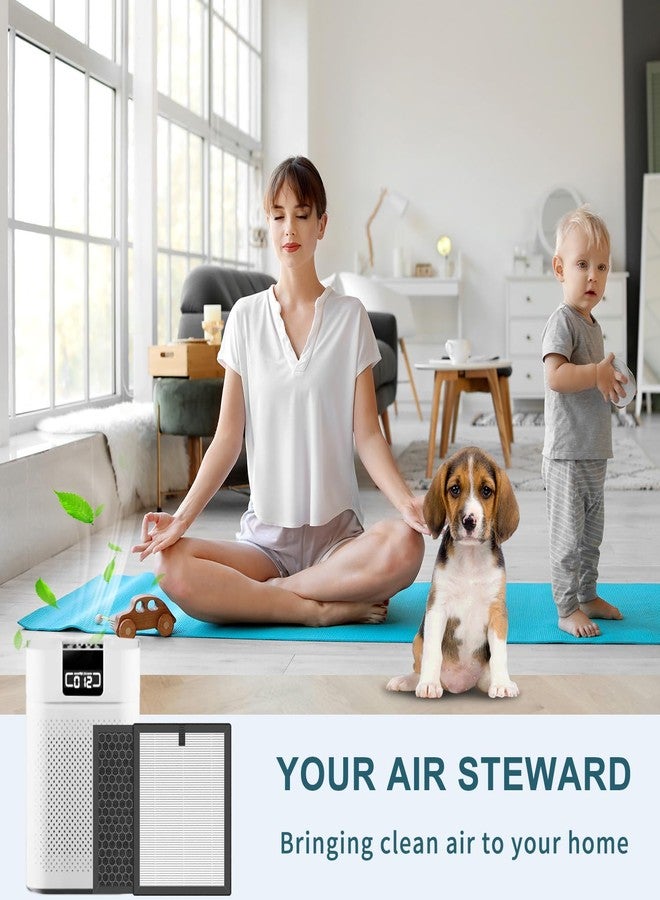 Slirceods A5 Filter For Air Purifier Compatible with VEWIOR ClearAir-A5 Air Purifier H13 Filter -3pack - Image 4
