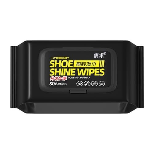 adbeni Shoe Shine Wipes | 1 Pack of 80 PCS | Quick Sneaker & Shoe Cleaner | Cleaning Wet Wipes for Canvas, Rubber & Synthetic Shoes | Removes Dirt, Dust & Stains | Travel-Friendly, Gentle Formula - Image 1