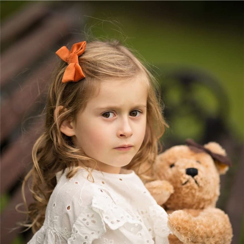 Sugarmelon 24 Pieces Velvet Bow Hair Clips Barrettes for Baby Girl Hair Bows Alligator Clip Accessories for Little Girls Toddler Kids Teens - Image 2