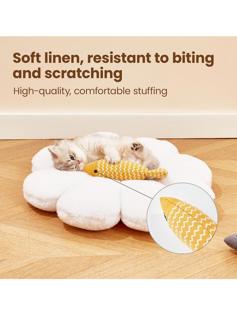 A.M 3 Pack Catnip Toy,Fish Cat Toy,Cat Chew Toy Bite Resistant Catnip Toys for Cats,Catnip Cat Toys,Cat Teething Chew Toy -Durable,Indestructible,and Safe for Aggressive Chewers - Image 3