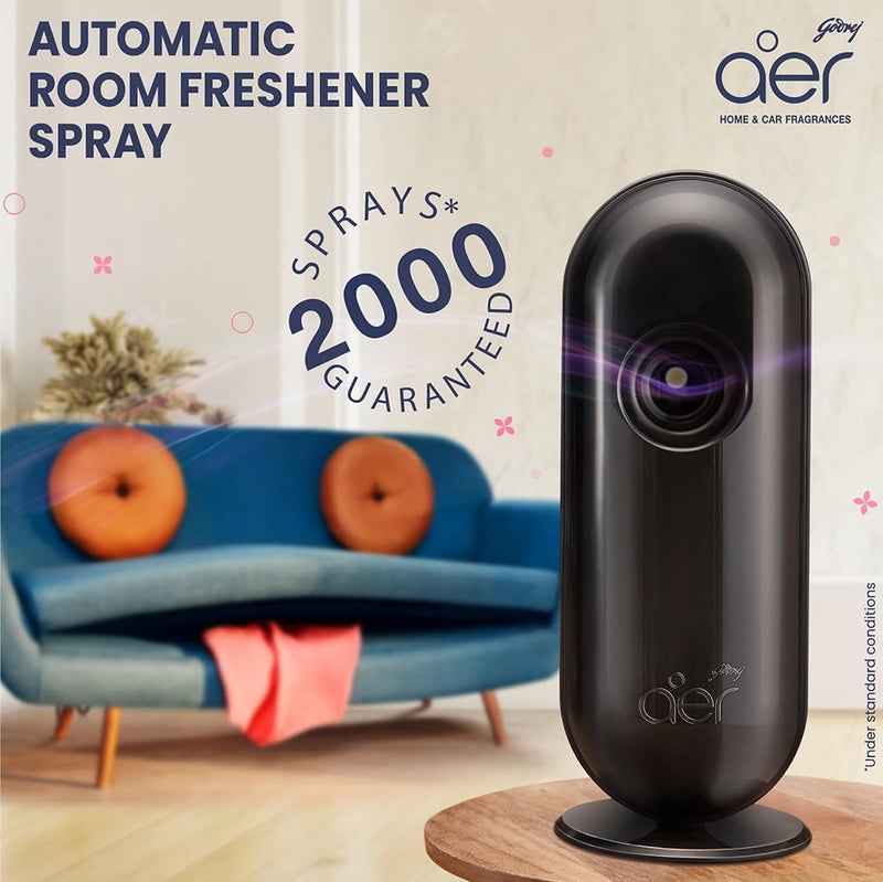 Godrej aer matic Automatic Air Freshener Auto Spray Kit with Flexi Control Violet 225 ml - Image 3