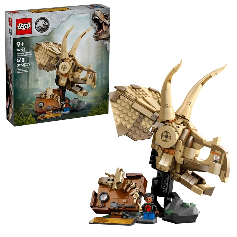 LEGO - Jurassic World Dinosaur Fossils: Triceratops Skull 468 Pieces - 76969 - Image 2