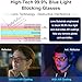 ViewJoy Sleep Glasses 999 Blue Light Glasses Dual AR Coatings Amber Orange Lens for Computer Gaming Reduce Eyestrain Havana Tortoise Shell Frames - Image 4