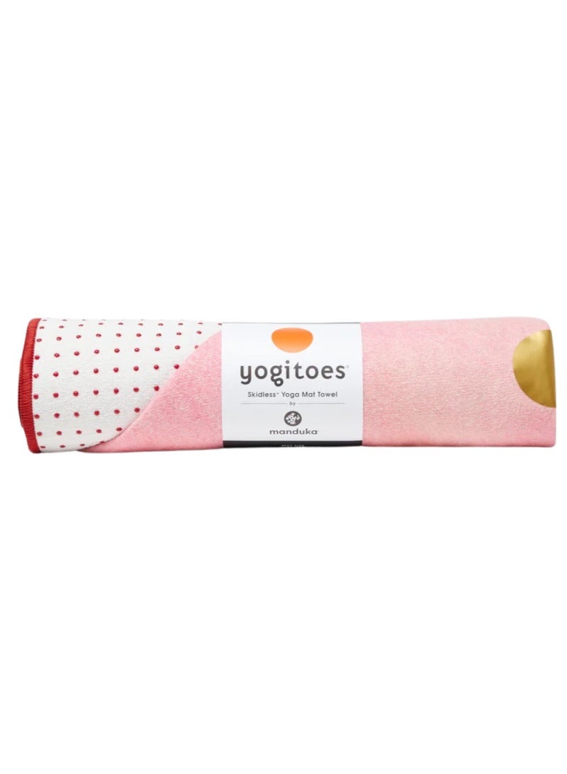 Manduka Yogitoes Skidless Mat Towel 2.0 Ruby Courage 71 Inch - Image 1