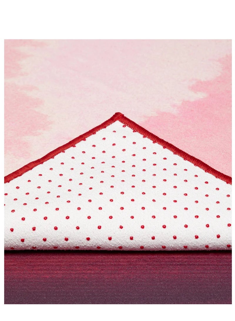Manduka Yogitoes Skidless Mat Towel 2.0 Ruby Courage 71 Inch - Image 3