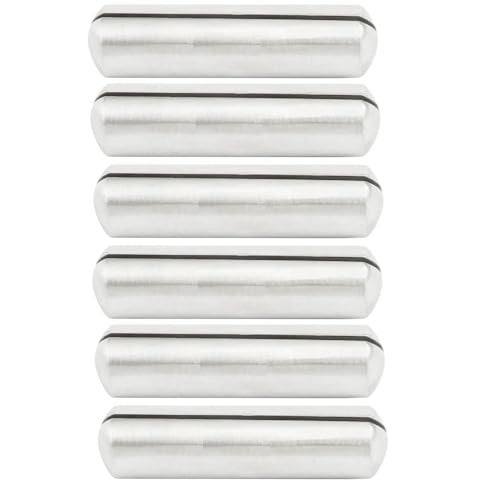 NJ OVERSEAS NJ Bullet Menu Card Holder, Menu Holders, Stainless Steel Photo/Picture Holders, Conference Name Card Stand, Buffet menu Card Holder: 6 Pcs Set (3 Inches) - Image 1