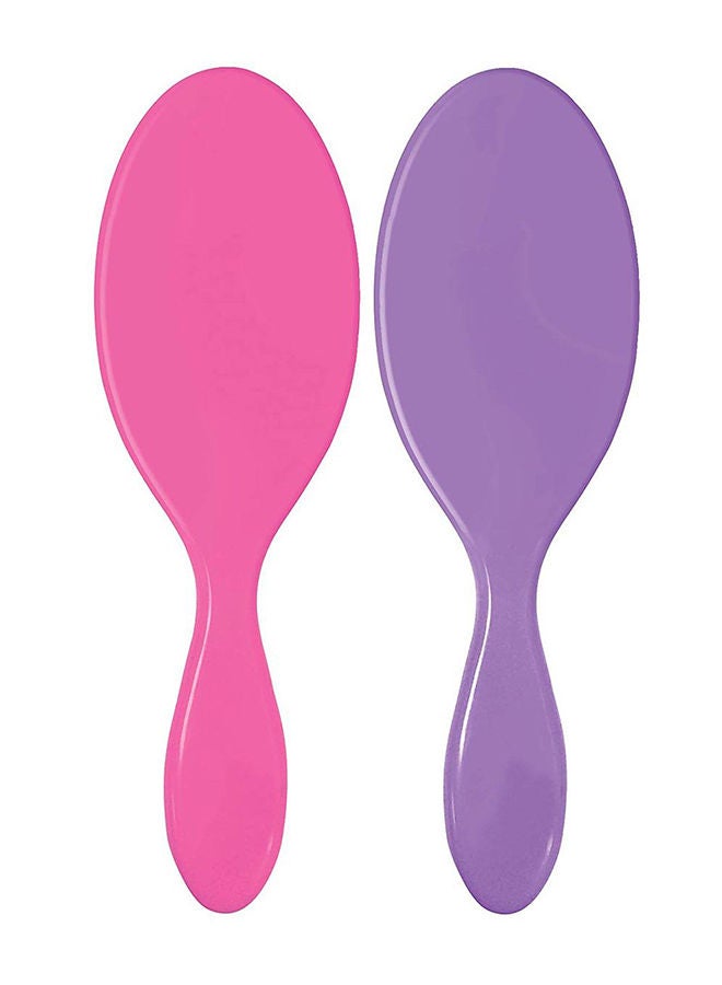 NIBEMINENT 2-Piece Detangler Brush Purple/Pink 50centimeter - Image 3