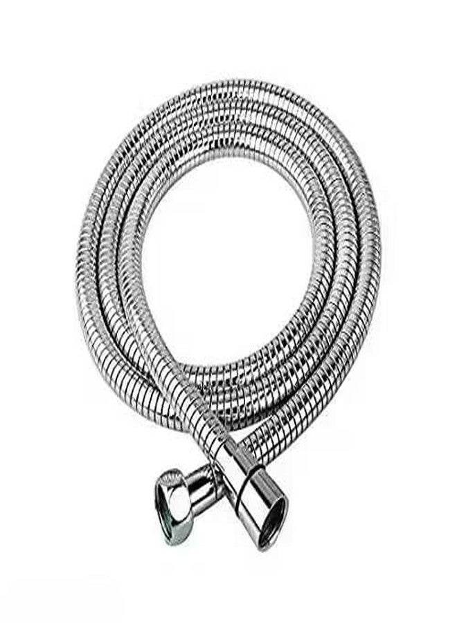 Misri 1.5 meter Stainless Steel Double-Buckle Flexible Shower Hose Hand Shower Hose Shower Tube, Health Faucet Tube for Bathroom, Faucet Pipe for Toilet, Flexible Tube (1 PCS) - Image 1