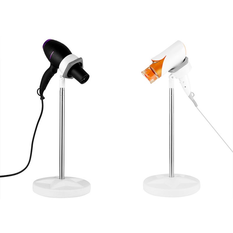 Adjustable Hair Dryer Stand with Toothed Mouth for Blow Dryer Floor Stand - Premium Space Aluminium Height Adjustable Hairdryer Stand for Salon Home Use - Image 4
