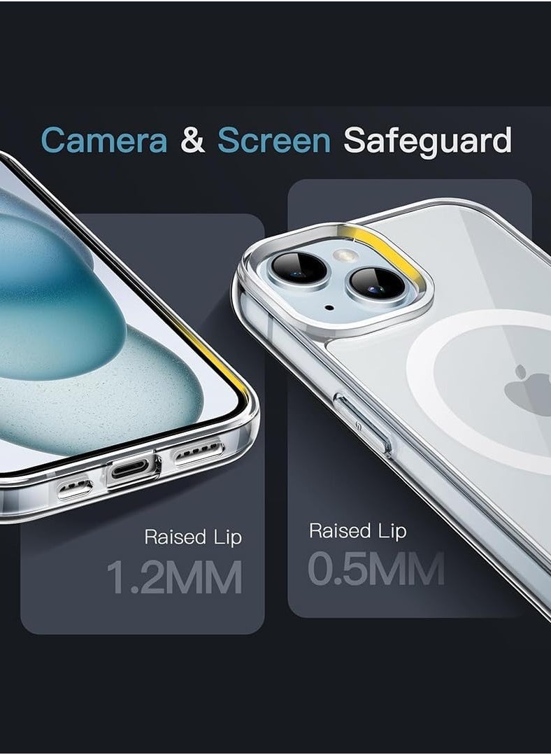 Denx Protection Case Cover With Magsafe for Apple iPhone 15 Clear  - Image 3