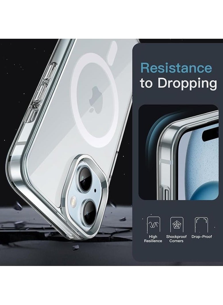 Denx Protection Case Cover With Magsafe for Apple iPhone 15 Clear  - Image 4