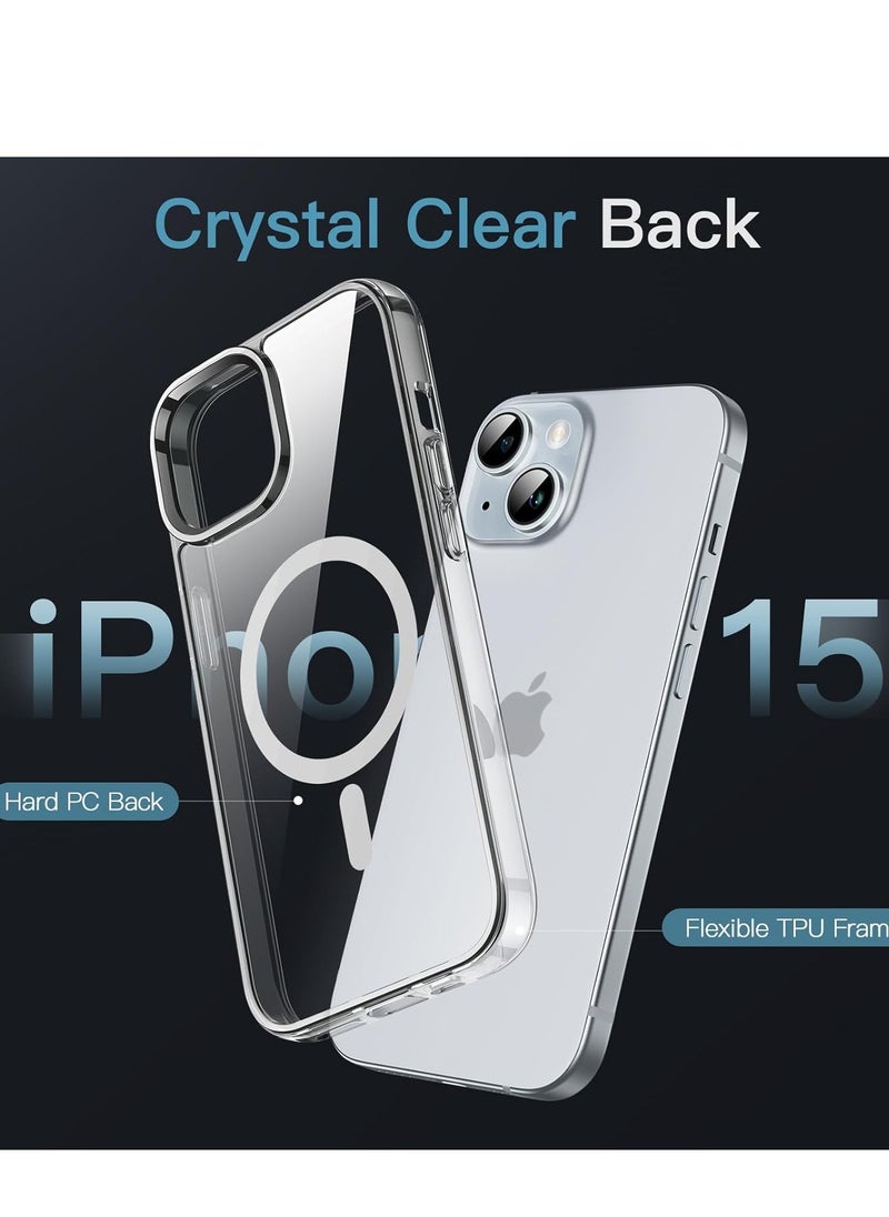 Denx Protection Case Cover With Magsafe for Apple iPhone 15 Clear  - Image 2