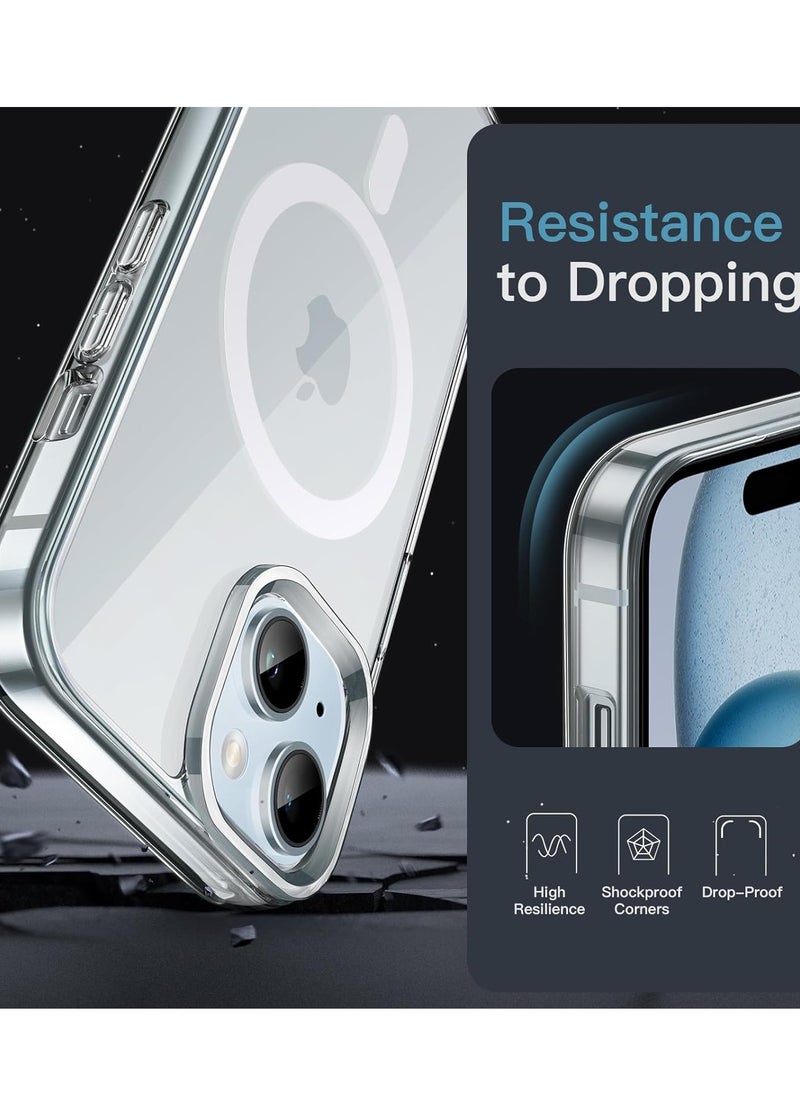 Denx Protection Case Cover With Magsafe for Apple iPhone 15 Clear  - Image 4